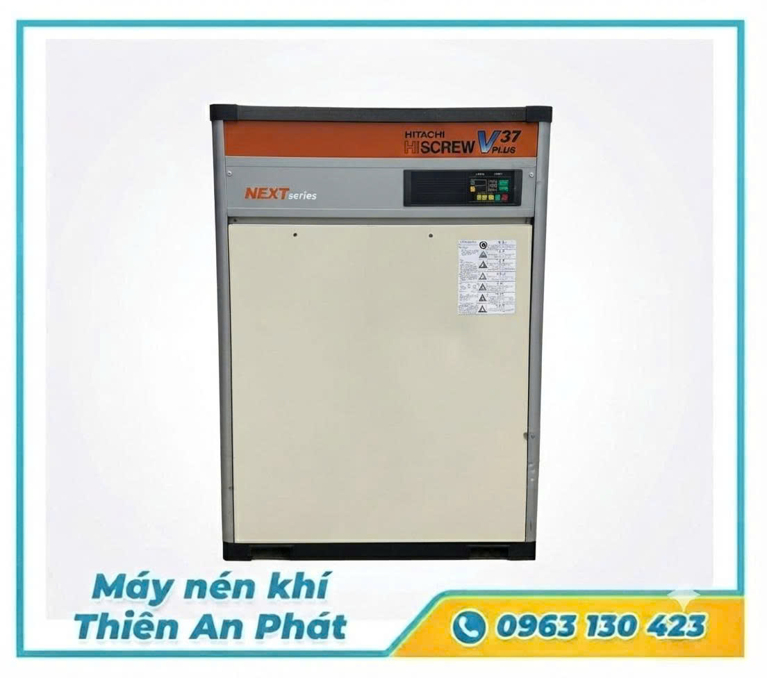 Máy nén khí Nhật bãi Hitachi Hiscrew Vplus37 Next series